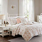 Alternate image 1 for Madison Park Serendipity 6-Piece Cotton Percale Full/Queen Quilted Coverlet Set in Coral