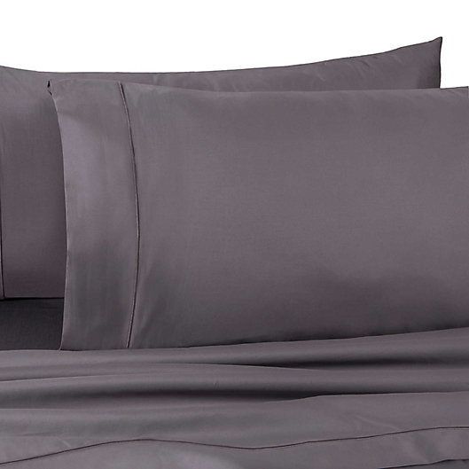 Alternate image 1 for Wamsutta® Dream Zone® Pima  725-Thread-Count Twin XL Fitted Sheet in Grey
