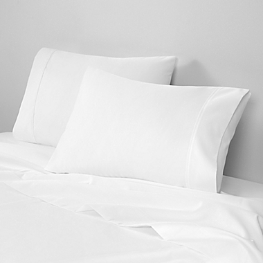 Wamsutta&reg; Dream Zone&reg; Pima  725-Thread-Count Twin XL Flat Sheet in Navy. View a larger version of this product image.
