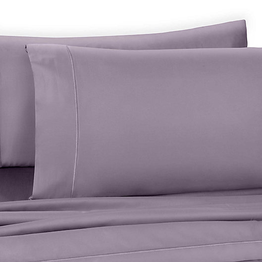 Alternate image 1 for Wamsutta® Dream Zone® Pima  725-Thread-Count Twin XL Fitted Sheet in Lavender