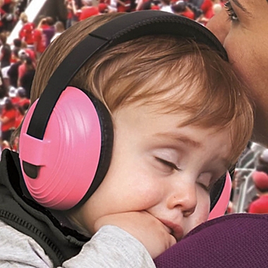 Kidco&reg; Whispears&trade; Hearing Protection Headphones in Pink. View a larger version of this product image.