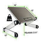 Alternate image 6 for WorkEZ Light Cooling Tablet & Laptop Stand in Silver