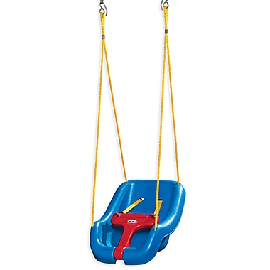 Little Tikes&reg; 2-in-1 Snug N&#39; Secure&trade; Outdoor Baby Swing in Blue/Yellow. View a larger version of this product image.