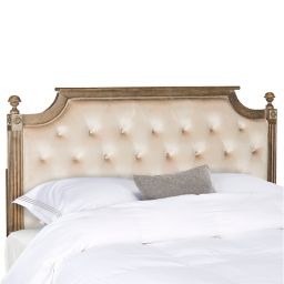 Safavieh Rustic Wood Tufted Velvet Headboard