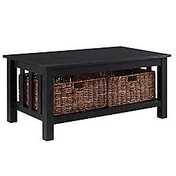 Forest Gate™ 40-Inch Contemporary Wood Coffee Table with Totes