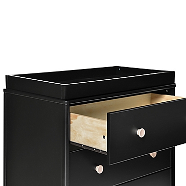 babyletto Lolly 3-Drawer Changer Dresser in Black/Natural. View a larger version of this product image.