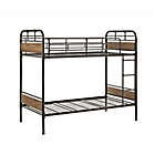 Alternate image 0 for Forest Gate Rustic Industrial Twin-Over-Twin Bunk Bed in Black