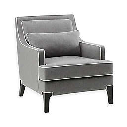 Madison Park Signature Collin Arm Chair in Grey/Black