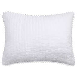 Levtex Home Pom Pom King Pillow Sham in White