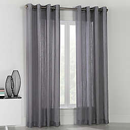 Stella 108-Inch Grommet Top Window Curtain Panel in Grey (Single)