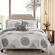 Madison Park Essentials Knowles 8-Piece King Coverlet Set in Grey