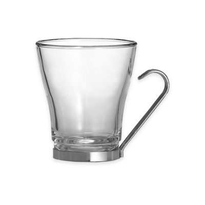 Bormioli Rocco Oslo Cappuccino Glass Cups Clear 8 Ounces 4 Pieces 