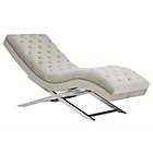 Alternate image 0 for Safavieh Monroe Chaise Lounge in Grey with Headrest Pillow