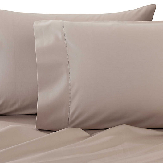 Alternate image 1 for Wamsutta® Dream Zone® PimaCott® 750-Thread-Count Twin Sheet Set in Taupe