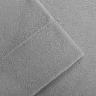 Alternate image 1 for True North by Sleep Philosophy Solid Microfleece Queen Sheet Set in Grey