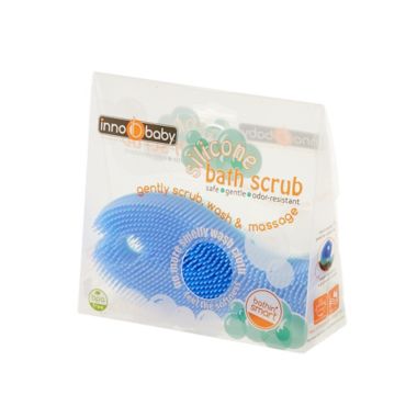 Innobaby&reg; Fish Baby Bath Scrub in Blue. View a larger version of this product image.