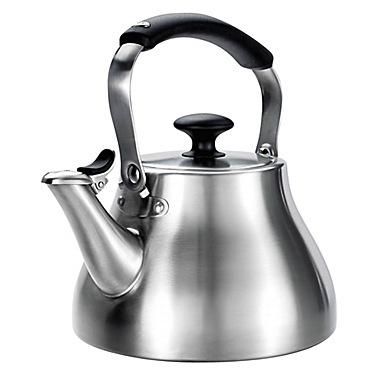 OXO Good Grips&reg; Brushed Stainless Steel Tea Kettle. View a larger version of this product image.