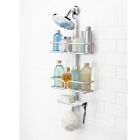 Alternate image 1 for OXO Good Grips&reg; 3-Tier Shower Caddy in Aluminum