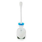 Alternate image 8 for OXO Good Grips&reg; 2-Piece Compact Toilet Brush and Canister Set in White/Blue