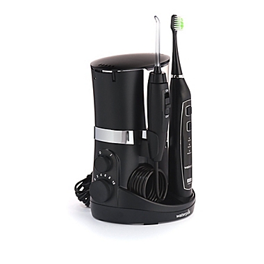 Waterpik&reg; Complete Care 5.0 Waterflosser and Sonic Toothbrush in Black. View a larger version of this product image.