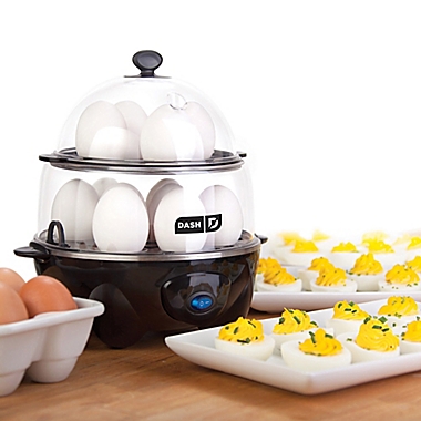 Dash&reg; Deluxe Egg Cooker in Black. View a larger version of this product image.
