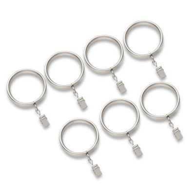 Set of 7 Cambria® Premier Complete 1.75" Clip Rings in Graphite 