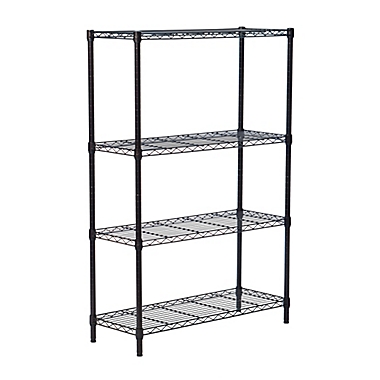 Trinity Heavy-Duty 4-Shelf Wire Rack in Bronze. View a larger version of this product image.