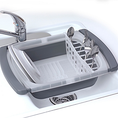 prepworks&reg; Collapsible Over the Sink Dish Drainer. View a larger version of this product image.