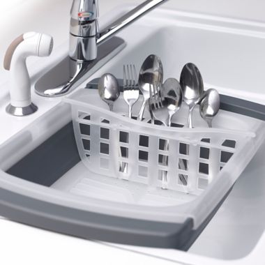 prepworks&reg; Collapsible Over the Sink Dish Drainer. View a larger version of this product image.