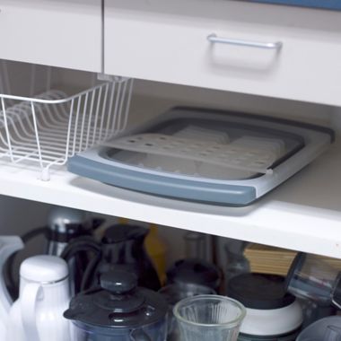 prepworks&reg; Collapsible Over the Sink Dish Drainer. View a larger version of this product image.