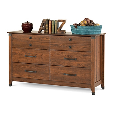 Child Craft&trade; Rustic 6-Drawer Dresser in Coach Cherry. View a larger version of this product image.