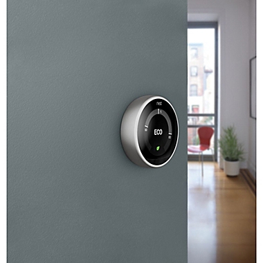 Google Nest Learning Third Generation Thermostat in Stainless Steel. View a larger version of this product image.