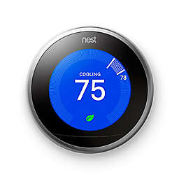 Google Nest Learning Third Generation Thermostat in Mirror Black