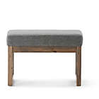 Alternate image 4 for Simpli Home&trade; Milltown Small Ottoman Bench in Grey