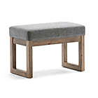 Alternate image 0 for Simpli Home&trade; Milltown Small Ottoman Bench in Grey