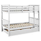 Alternate image 0 for Forest Gate&trade; Charlotte Twin Bunk Bed with Trundle in White