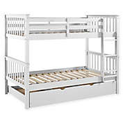 Forest Gate&trade; Charlotte Twin Bunk Bed with Trundle in White