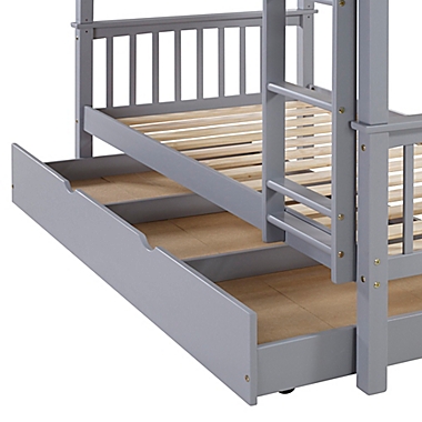 Forest Gate&trade; Charlotte Twin Bunk Bed with Trundle. View a larger version of this product image.