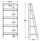 Alternate image 3 for Forest Gate&trade; 55-Inch Modern Ladder Bookcase in Grey