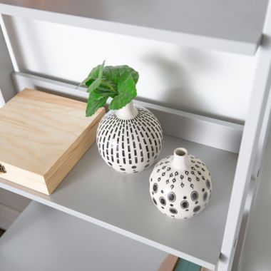 Forest Gate&trade; 55-Inch Modern Ladder Bookcase in Grey. View a larger version of this product image.