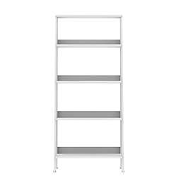 Forest Gate™ 55-Inch Modern Ladder Bookcase in White