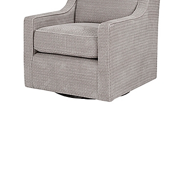Madison Park Harris Swivel Chair in Grey. View a larger version of this product image.