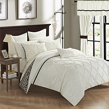 Chic Home Fortville Reversible King Comforter Set in Beige. View a larger version of this product image.