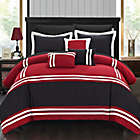 Alternate image 0 for Chic Home Annabel 10-Piece Queen Comforter Set in Red
