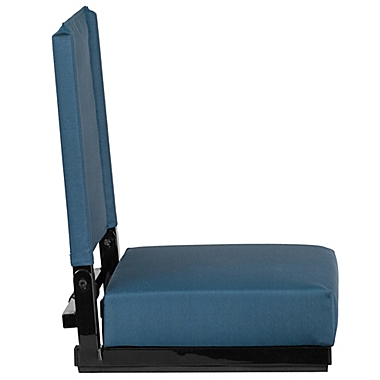 Flash Furniture Ultra-Padded Stadium Chair in Teal. View a larger version of this product image.