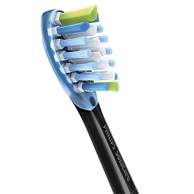 Philips Sonicare 2-Pack Premium Plaque Brush Heads in Black. View a larger version of this product image.