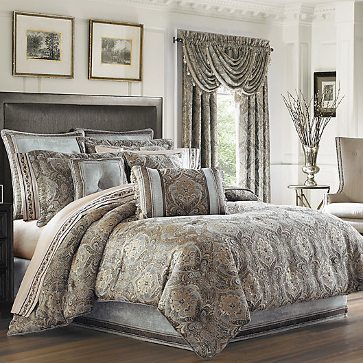 Provence 4 Piece Comforter Set In Stone, Le Provence Duvet Cover