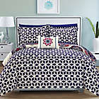 Alternate image 0 for Chic Home Barella 8-Piece Reversible King Comforter Set in Navy