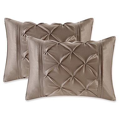 Madison Park&reg; Essentials Joella 24-Piece King Comforter Set in Mushroom. View a larger version of this product image.