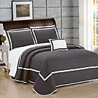 Alternate image 1 for Chic Home Neal Queen Quilt Set in Grey